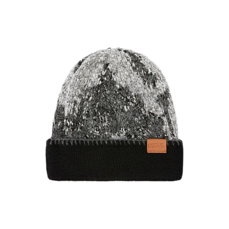 LOEWE Wool Beanies Women's Black-0
