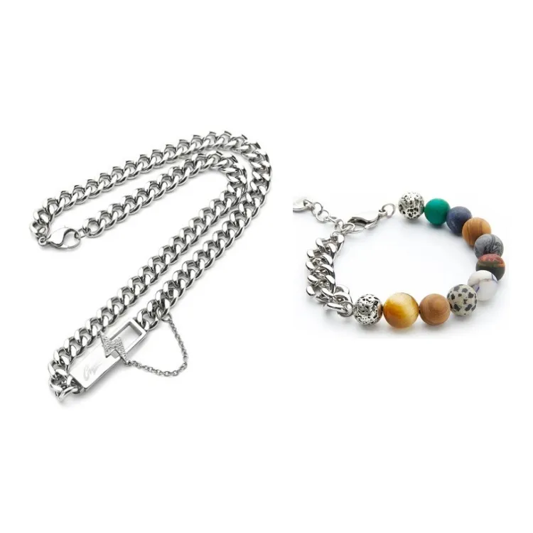 Guuka Stainless Steel Necklaces Unisex-9