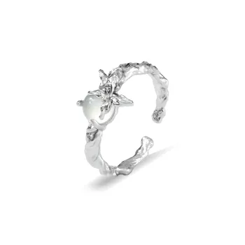 MUSHIFEN Chalcedony Rings Women's