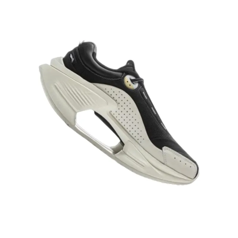 LiNing Jueying CRC 2.0 Anti-Slip And Wear-Resistant Height Increasing Low-Top Casual Shoes Men's Black White-3