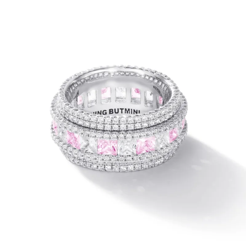 NothingButMini Zircon Copper Rings Unisex-13