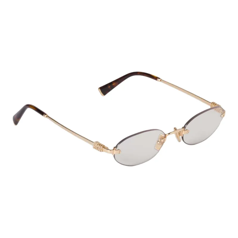 miu Kendall miu Kendall miu Kendall miu Kendall Mu 56vs Pale Gold Havana Light Blue Sunglasses