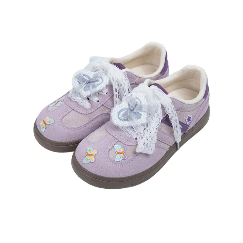 OYNN Young Baby Series Skateboard Shoes Women's Low Top Purple-5