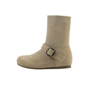 Wonderful Couple Ankle Boots 4.0cm Women's Apricot