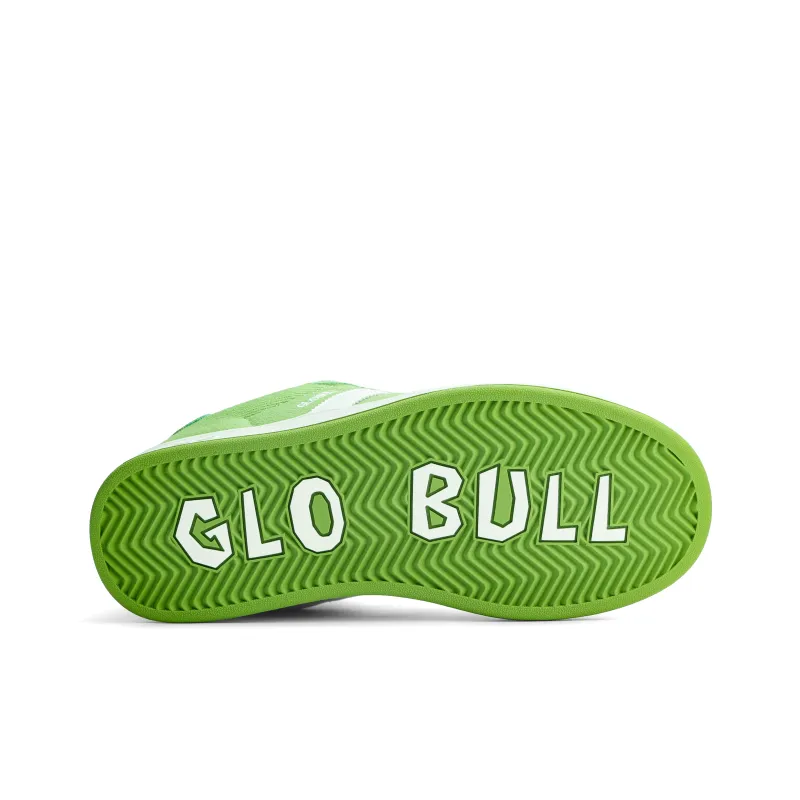GLO BULL Skateboard Shoes Unisex Low Top Washed White Light Green-5