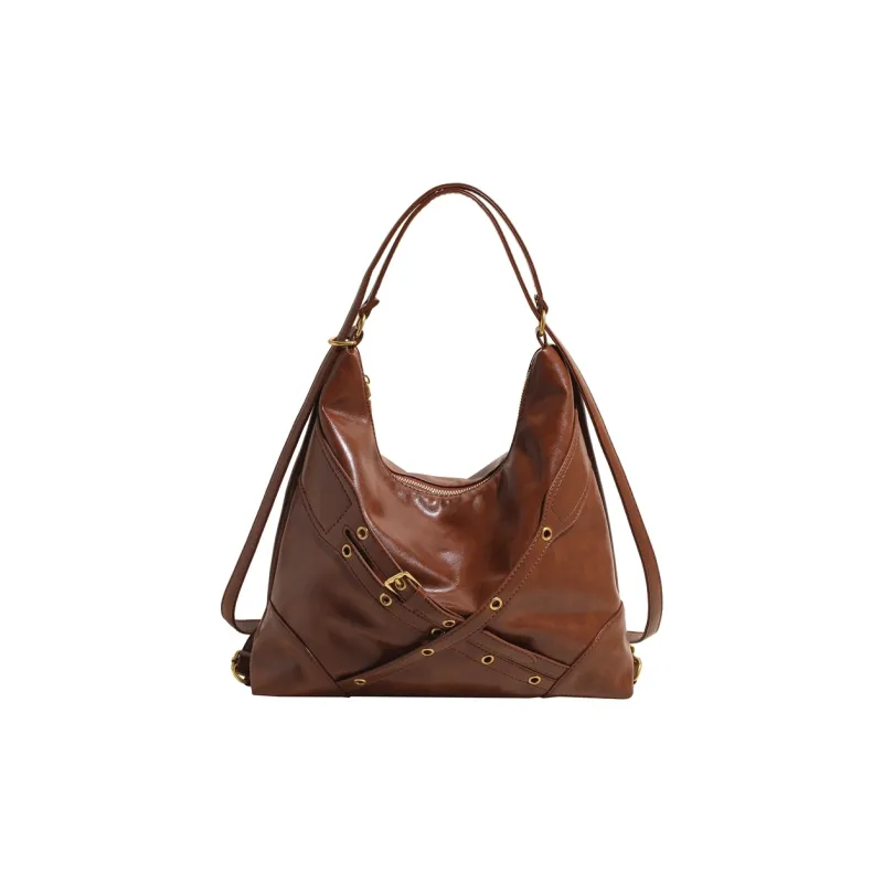SUN ERATH&U PU Crossbody Bag Regular Women's Black/Coffee/Brown-7