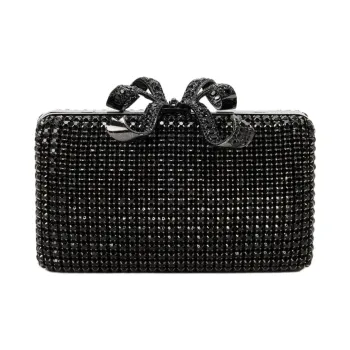 Self portrait Polyester Clutch Bag Over The Shoulder Women's Black