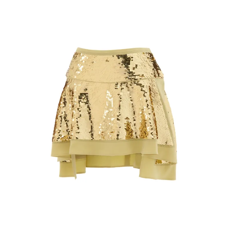 Onitsuka Tiger Casual Short Skirts Women's Yellow-1