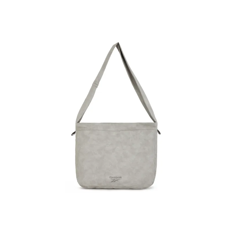 Reebok Polyurethane Shoulder Bag, Crossbody Bag, Hobo Bag Regular Unisex Light Gray/Dark Gray-1
