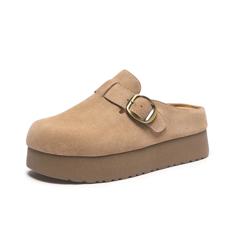 Hotwind Pinecone Grey Series Abrasion Resistant Wrap toe Slippers Women's-6