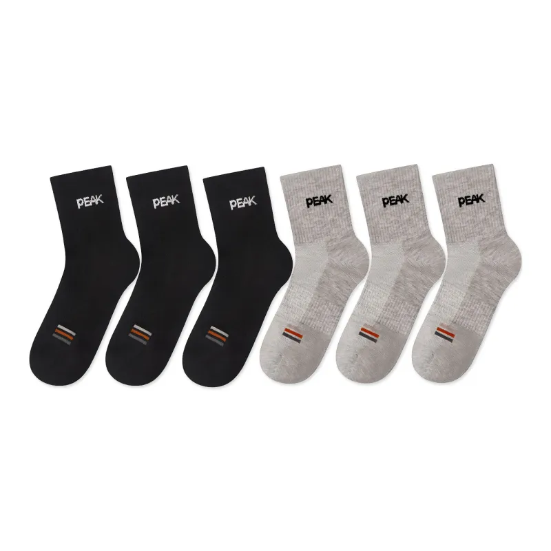 PEAK Mid Calf Socks Unisex 6 Pack-13