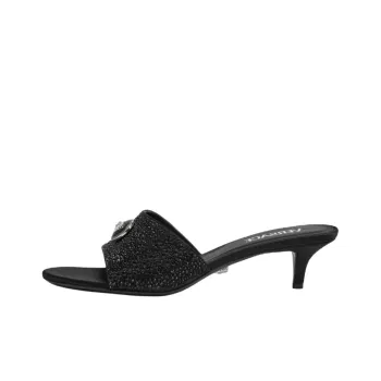VERSACE Slide Slippers 4.cm Women's Black