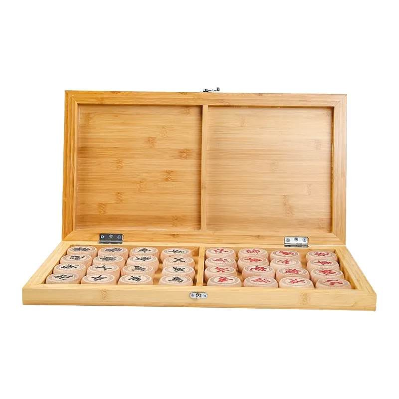 Miao Ji Folding Bamboo Chessboard Chinese Chess Folding Chess Set Board Games-5