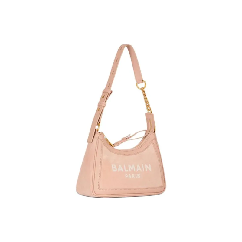 BALMAIN B ARMY Calfskin Handbag Shoulder Bag Women's Light Brown-1