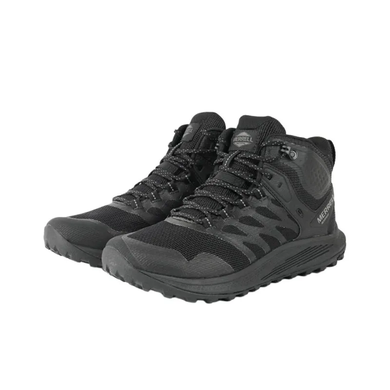MERRELL Nova 3 Anti Slip Wear Resistant Mid Top Trekking Shoes Men's Black-2