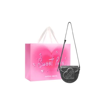 ONE TIME Synthetic Leather Dirty Sweetheart Bag, Crossbody Bag, Shoulder Bag Women's Silver Black