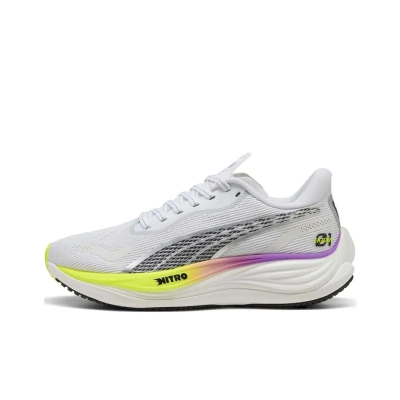 PUMA Velocity Nitro 3 Anti Slip Wear Resistant Low Top Running Shoes Women's White-0