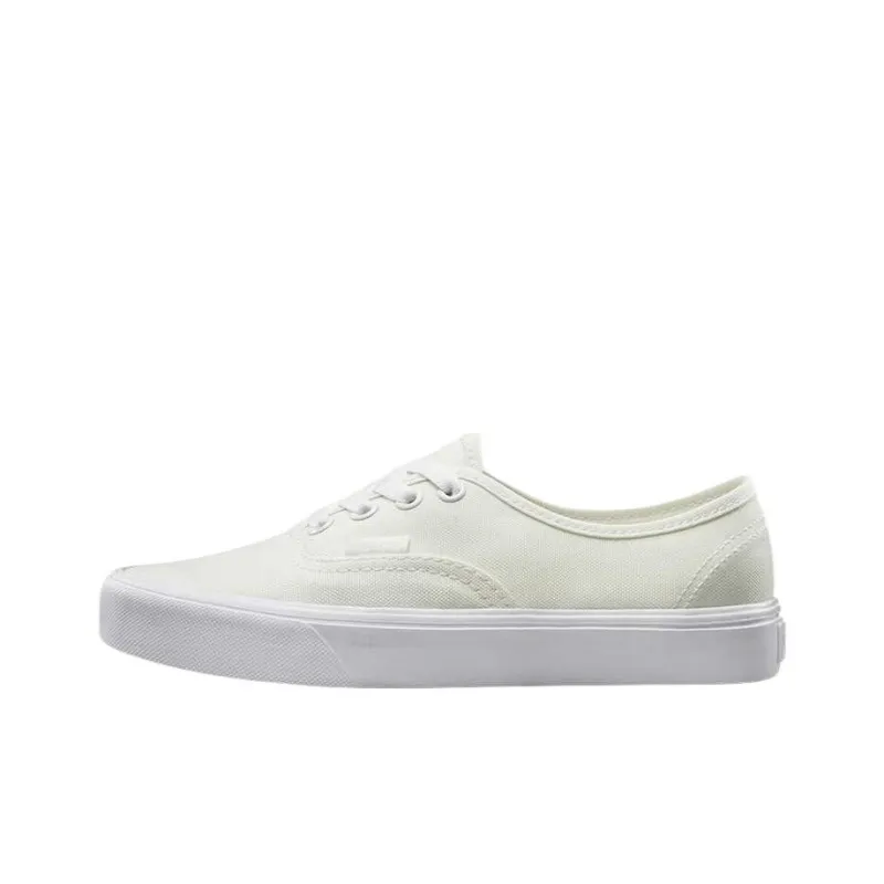 Vans Authentic Anti Slip Wear Resistant Low Top Skateboard Shoes Unisex Light Yellow-0
