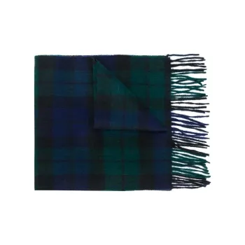 BARBOUR Lambswool Cashmere Knit Scarves Men's Green