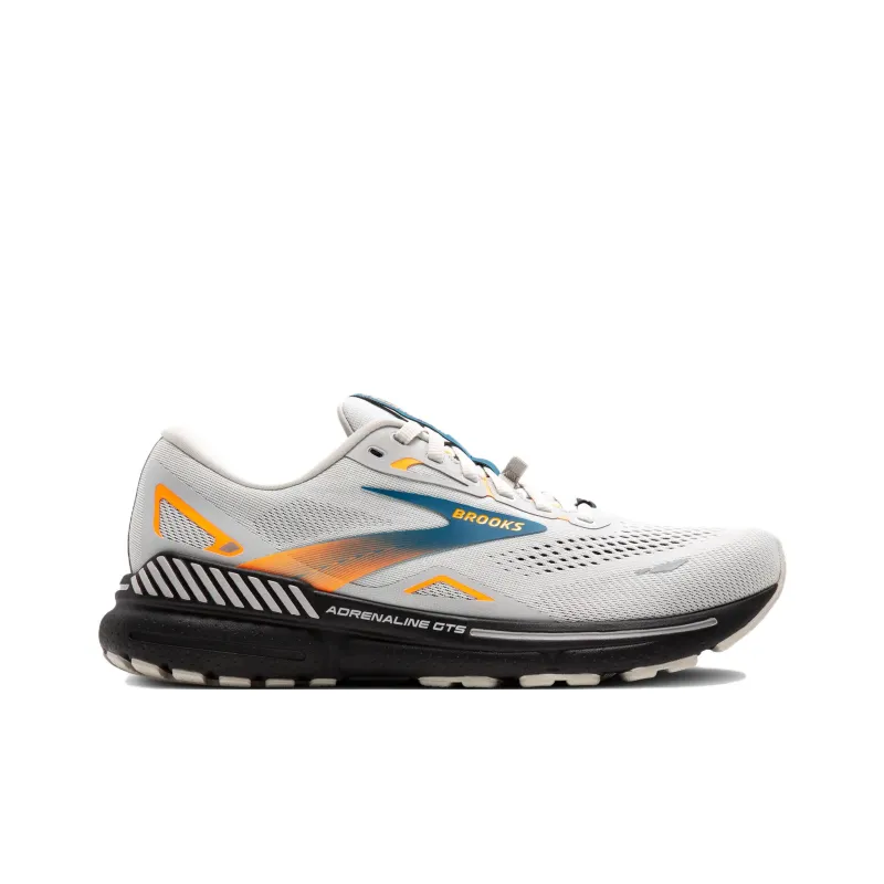 Brooks Adrenaline GTS Waterproof And Wear-resistant Low-Top Casual Running Shoes Men's Gray Orange Blue-1