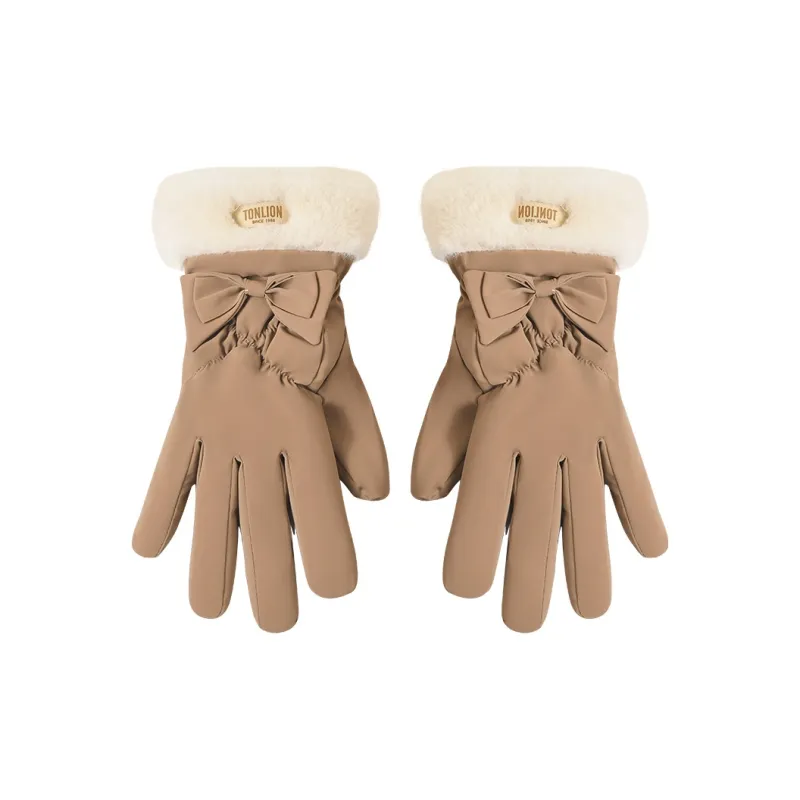 Tonlion Polyester Knit Gloves Women's-6