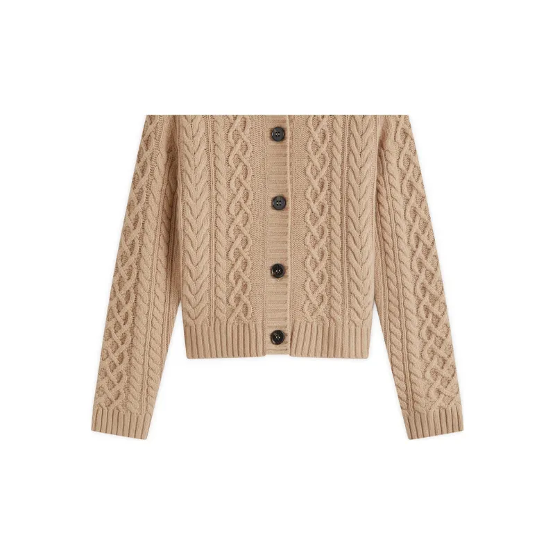 WEEKEND MaxMara Buttoned Crewneck Cardigan-5