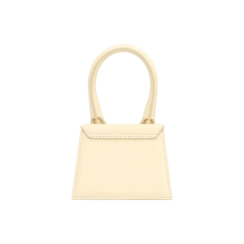 Jacquemus Le Chiquito Cow Leather Shoulder Bag, Crossbody Bag, Handbag Women's Ivory White-3