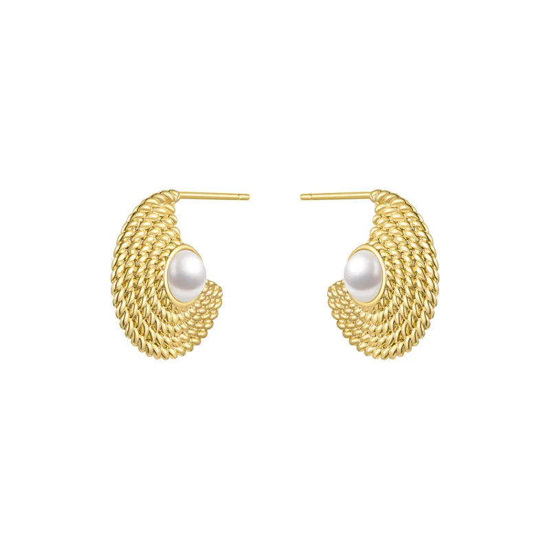 ZEGL Artificial Pearl Earrings Women's-0