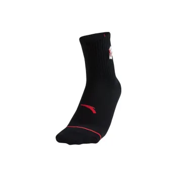 Anta Running Collection Knee High Socks Unisex 1 Pack Basic Black