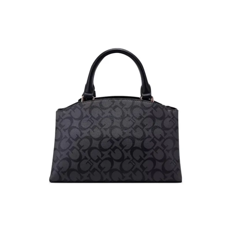 GUESS Quilting Leather Shoulder Bag Crossbody Bag Handbag Small Size Women's Coal Charcoal-2