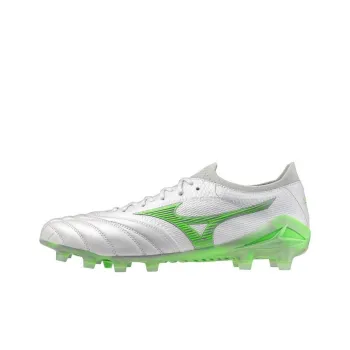 Mizuno Morelia Neo 4 Anti Slip Wear Resistant Soccer Shoes Unisex White Green