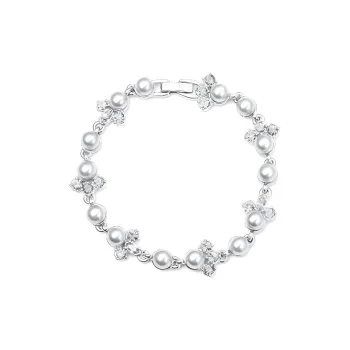 Givenchy Faux Crystal Bracelets Women's Silver