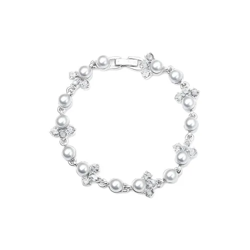 Givenchy Faux Crystal Bracelets Women's Silver