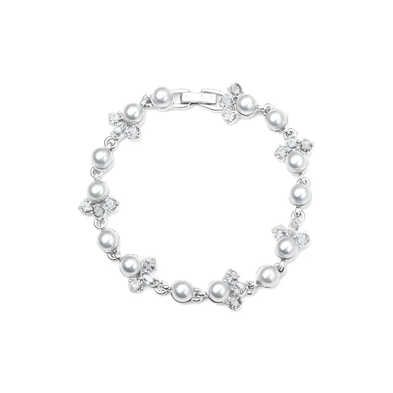 Givenchy Faux Crystal Bracelets Women's Silver-0