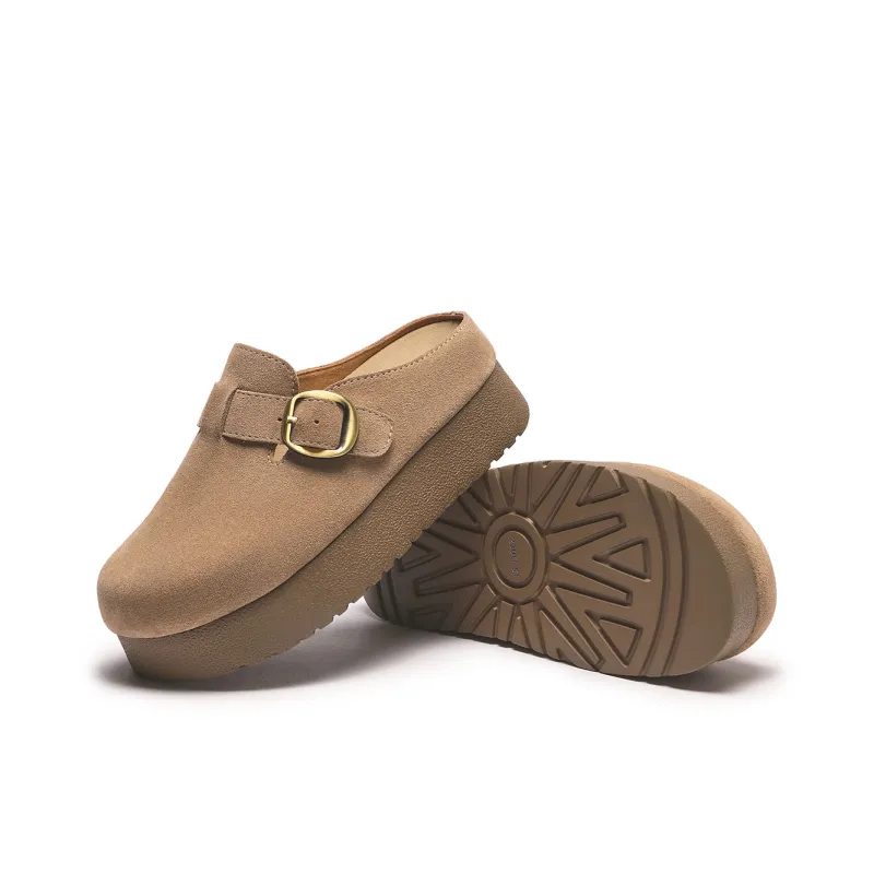 Hotwind Pinecone Grey Series Abrasion Resistant Wrap toe Slippers Women's-9