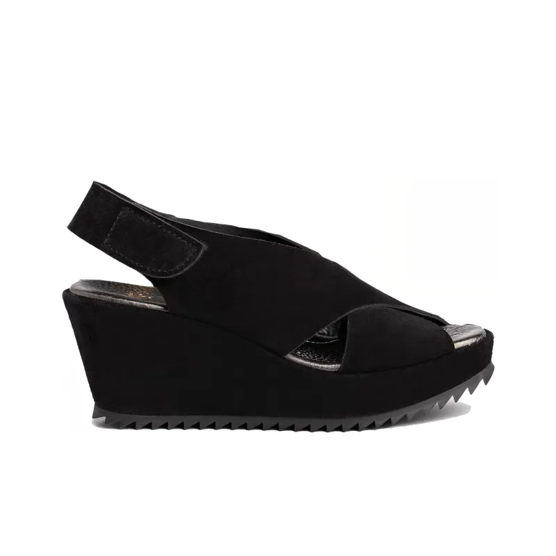 Pedro García One Strap Sandals Women's Black-1