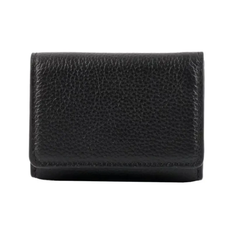 See By Chloe Cow Leather Wallet Unisex Black-1