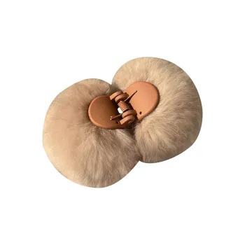 MIDNIGHT MOMENT Plush Hair Clips Women's