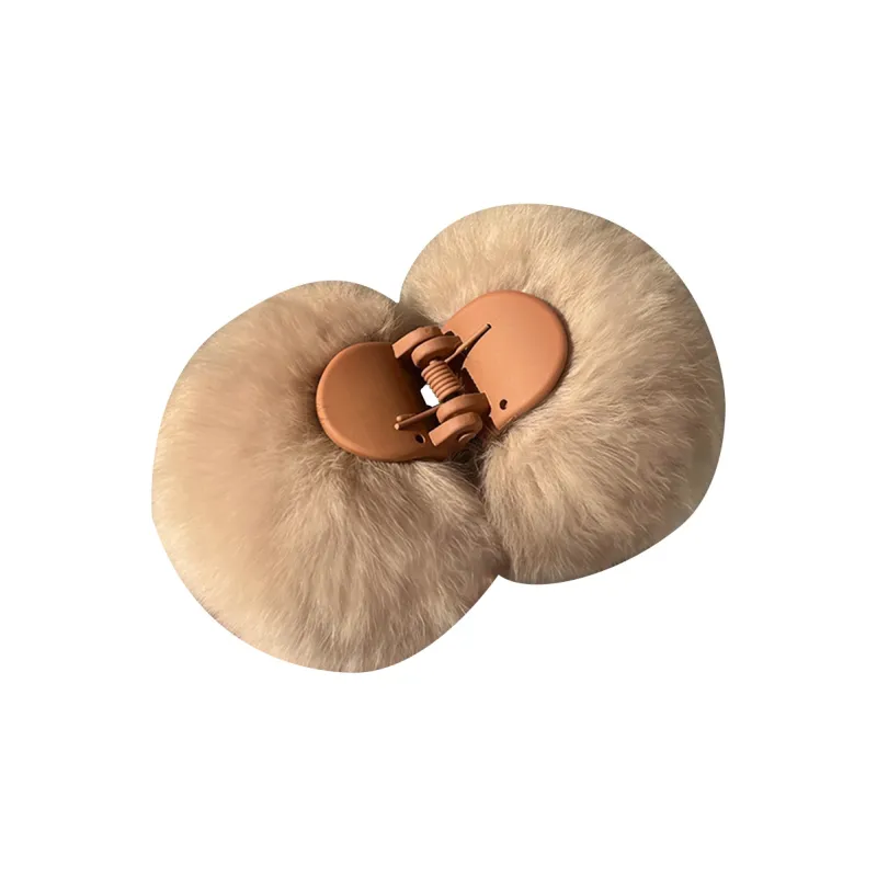 MIDNIGHT MOMENT Plush Hair Clips Women's-0