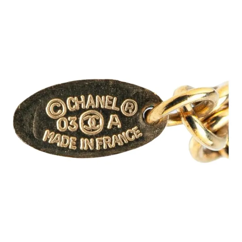 CHANEL 2003 Resin Square Pendant Costume Necklace-2