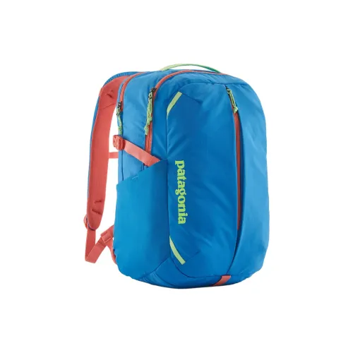 Patagonia Recycled Polyester Outdoor Mountaineering Bag Backpack Unisex Blue