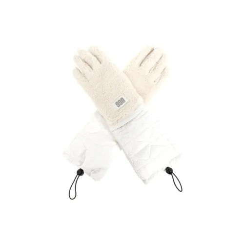 UGG Nylon Polyester Knit Gloves Women's White