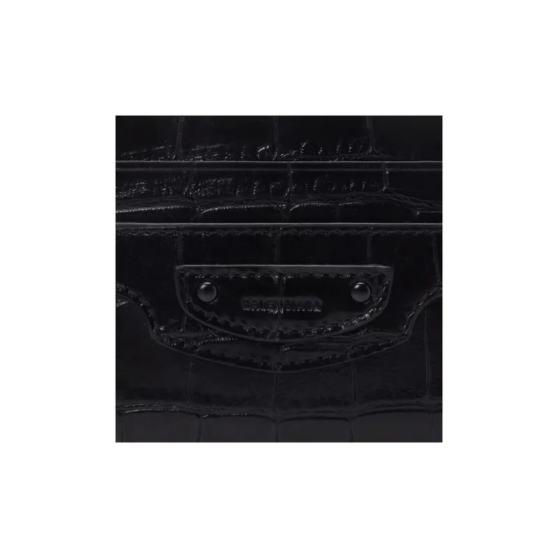 Balenciaga Neo Classic Calfskin Card Holder Wallet Men's Black-3