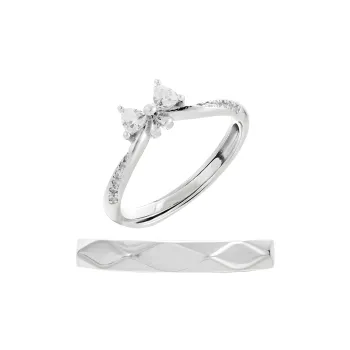 CLARKIA FLOWER S925 Silver Rings Unisex