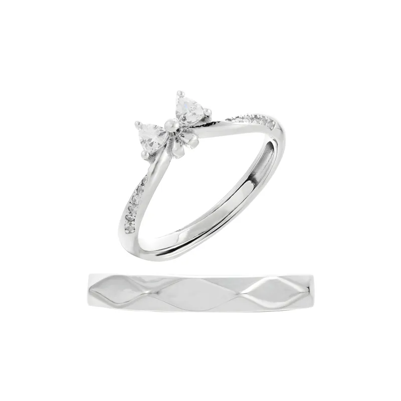 CLARKIA FLOWER S925 Silver Rings Unisex-0