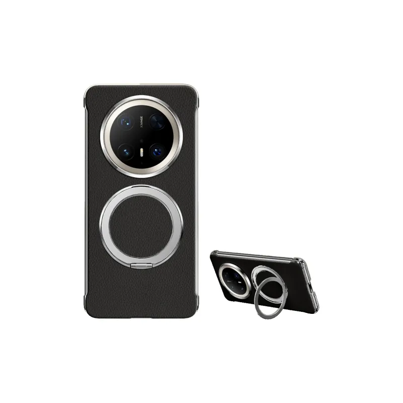 SUPER MOUSE Silicone Material Solid Color Rear Rotating Stand Phone Cases Compatible With Huawei Mate 70/Pro+-3