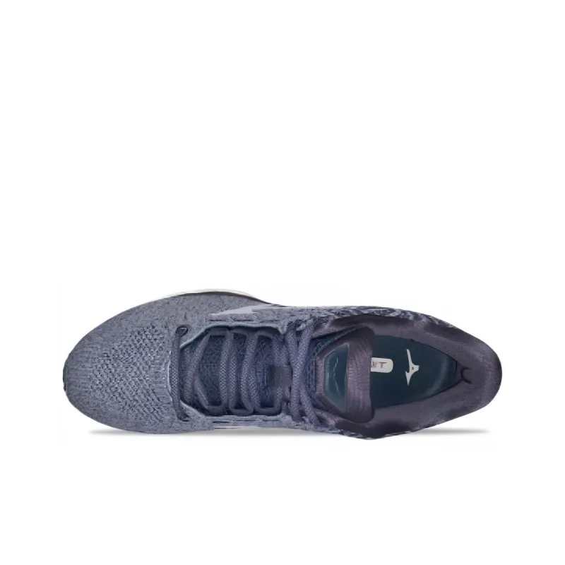 Mizuno Wave Sky Waveknit Wave Sky Waveknit 3 Anti Slip Wear Resistant Low Top Running Shoes Men's Gray Blue-2