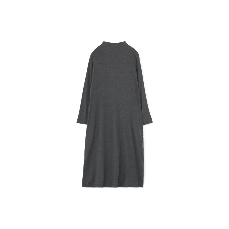Yohji Yamamoto Long Sleeved Dress Women's Dark Gray-1