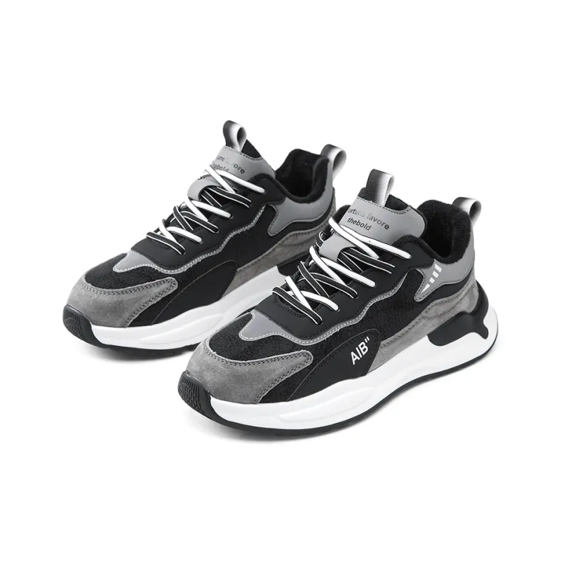 OFFER-AITR Slip-Resistant Height Increasing Warm Low-Top Casual Shoes Men's-12