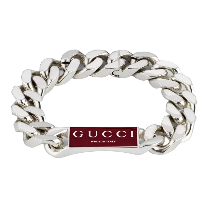 GUCCI 925 Sterling Silver Bracelets Men's Silver-0